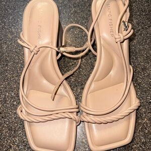 Marc Fisher Women's Nude Strappy Sandals